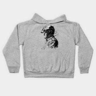 Racing Driver Art Kids Hoodie